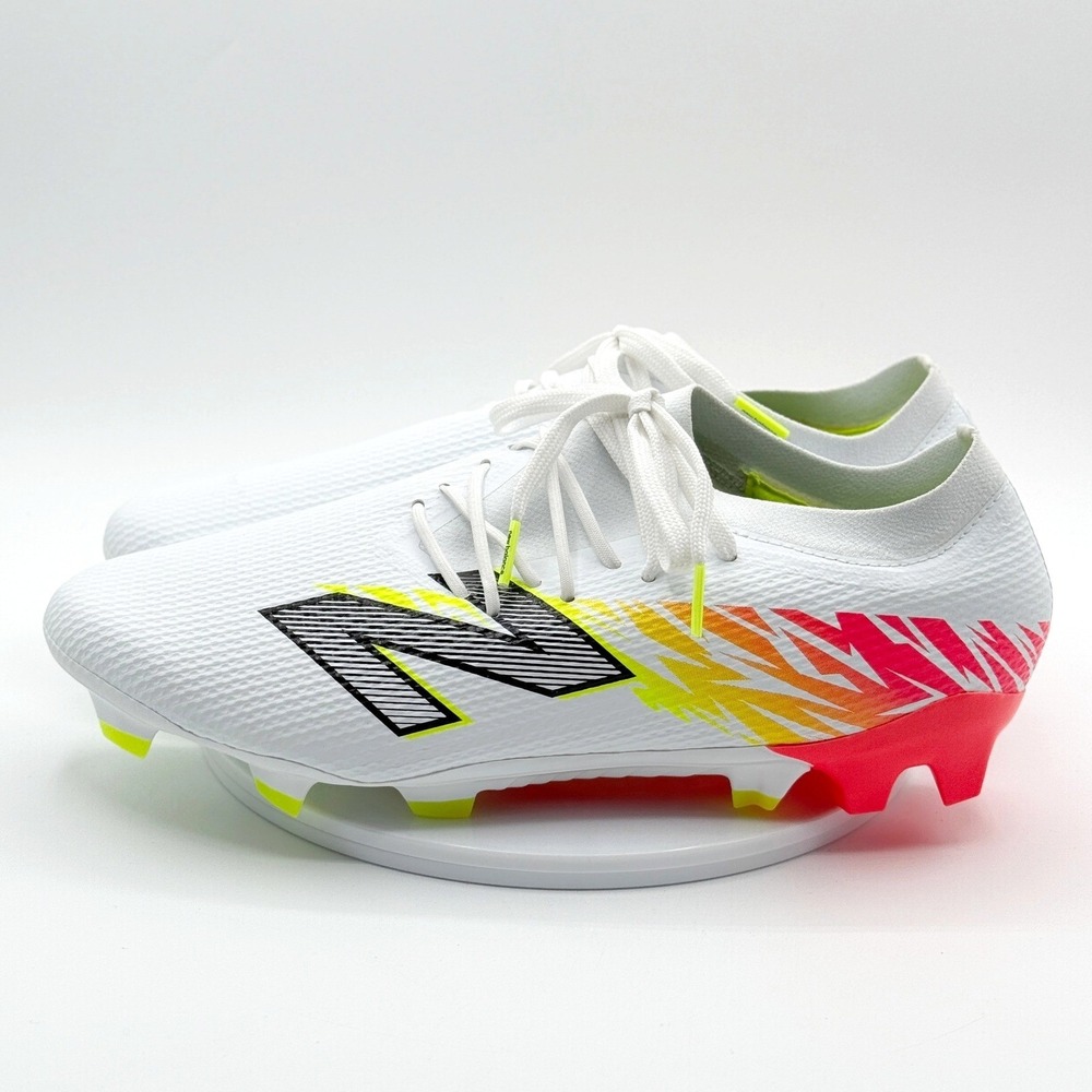 New‎ Balance Furon V8 Pro FG Soccer Cleat Men Size 10.5 SF2FIB8 White/Solar NEW